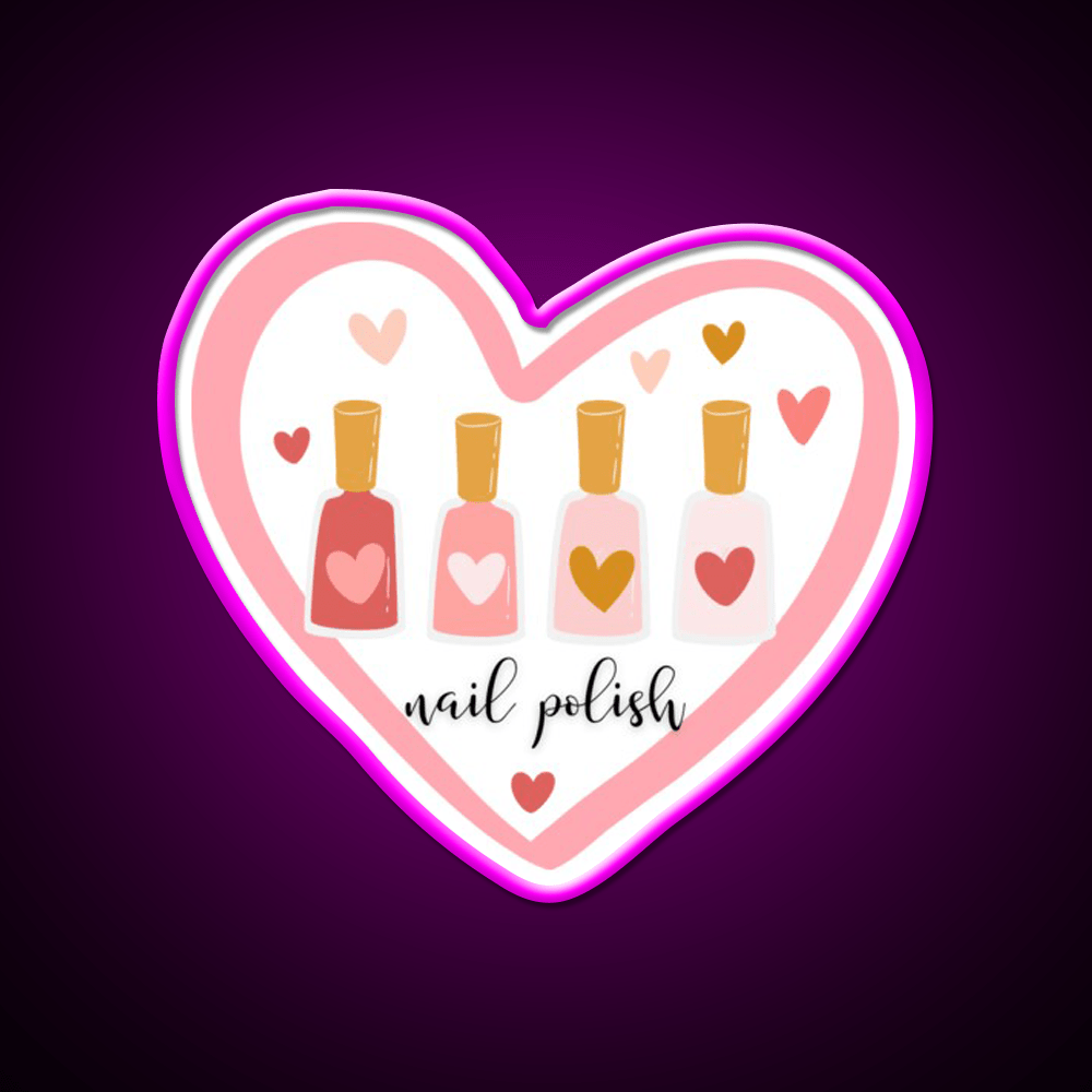 Nail Polish Nail Salon Led Neon Sign Rgb Color - Shineneon