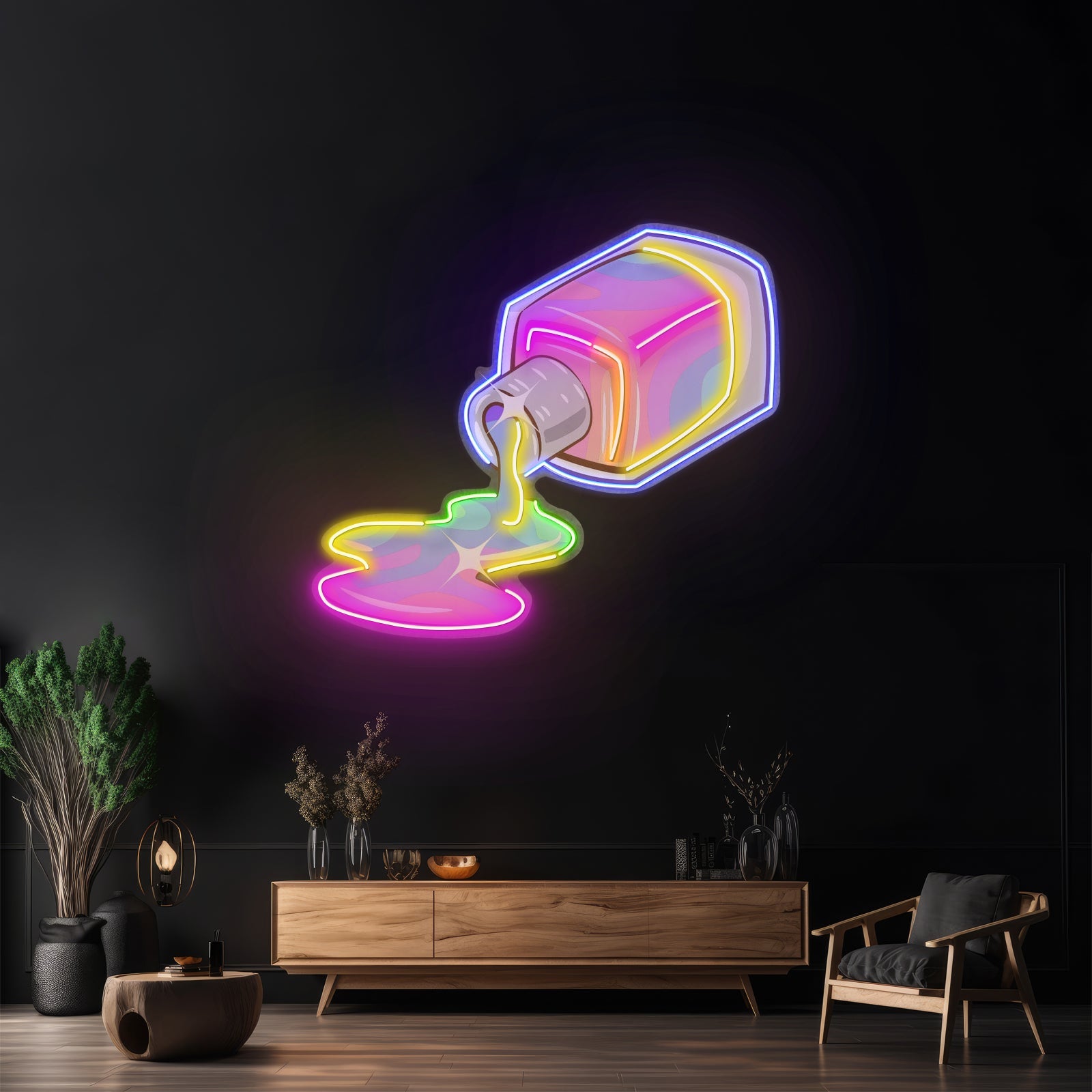 Nail Polish Spilling Led Neon Sign Light Custom Led Signs - Shineneon