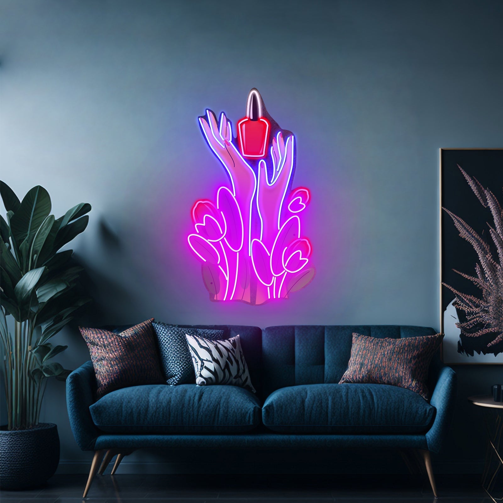 Nail Polish Spilling Led Neon Sign Light Custom Led Signs - Shineneon