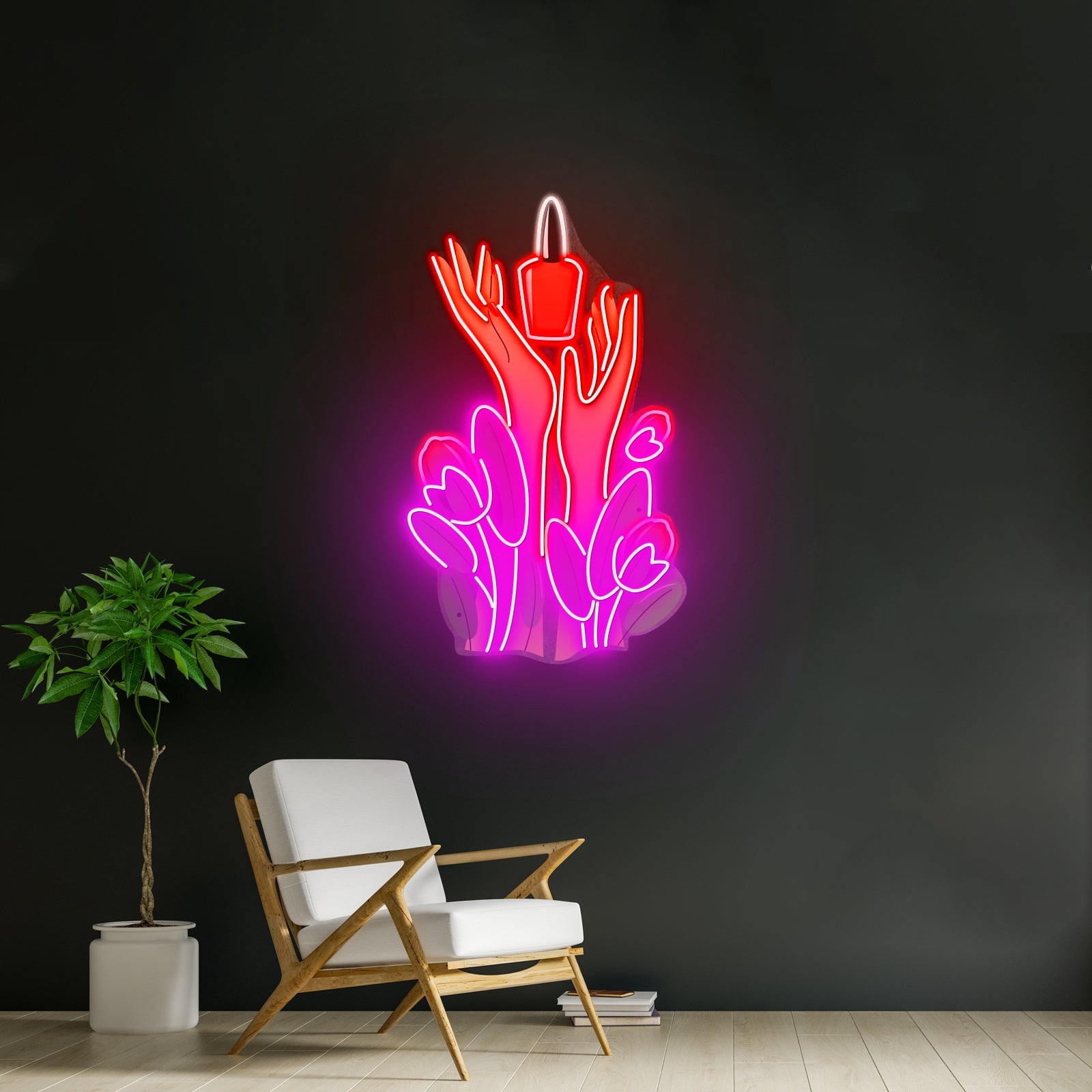 Nail Polish Spilling Led Neon Sign Light Custom Led Signs - Shineneon