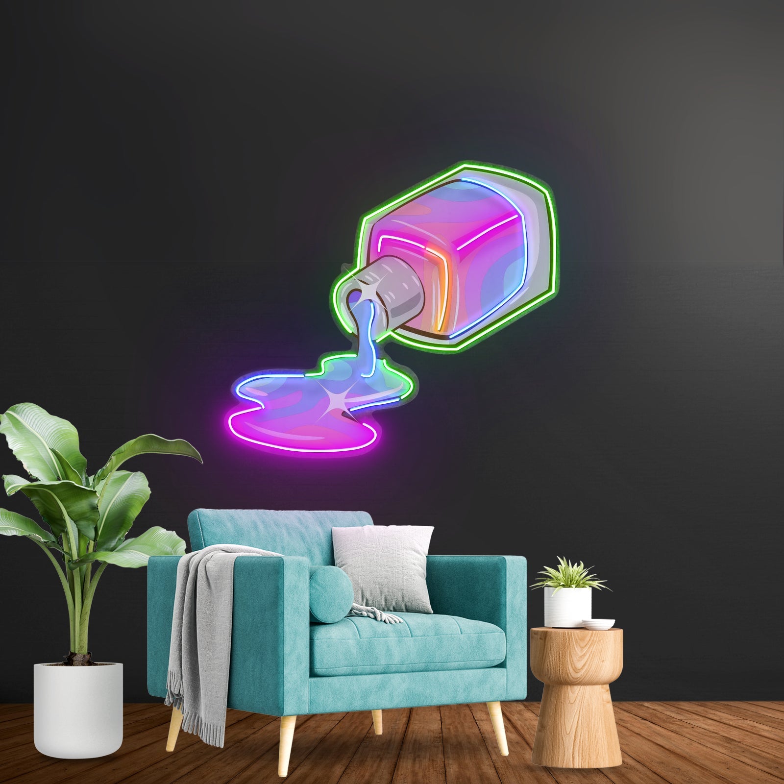 Nail Polish Spilling Led Neon Sign Light Custom Led Signs - Shineneon