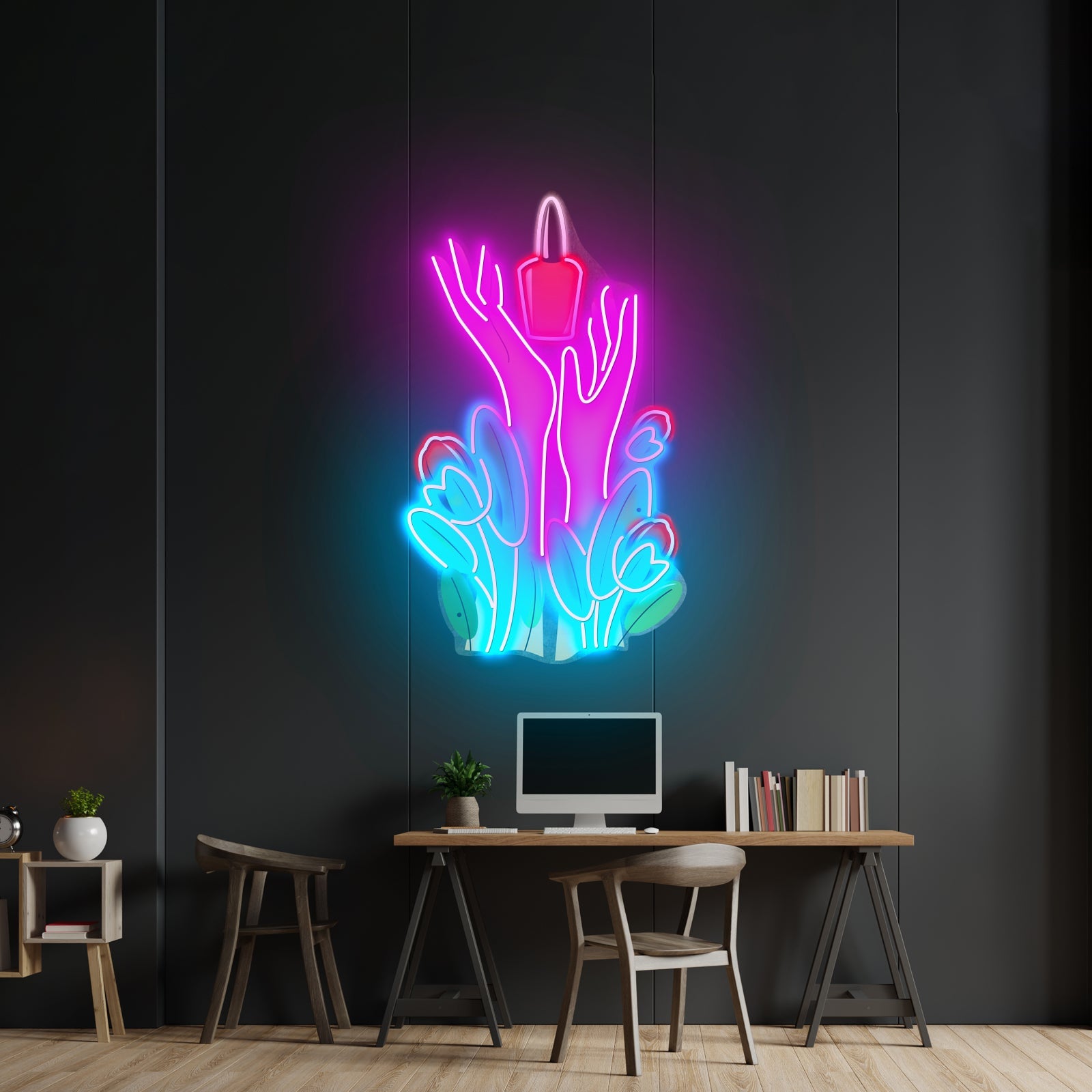 Nail Polish Spilling Led Neon Sign Light Custom Led Signs - Shineneon
