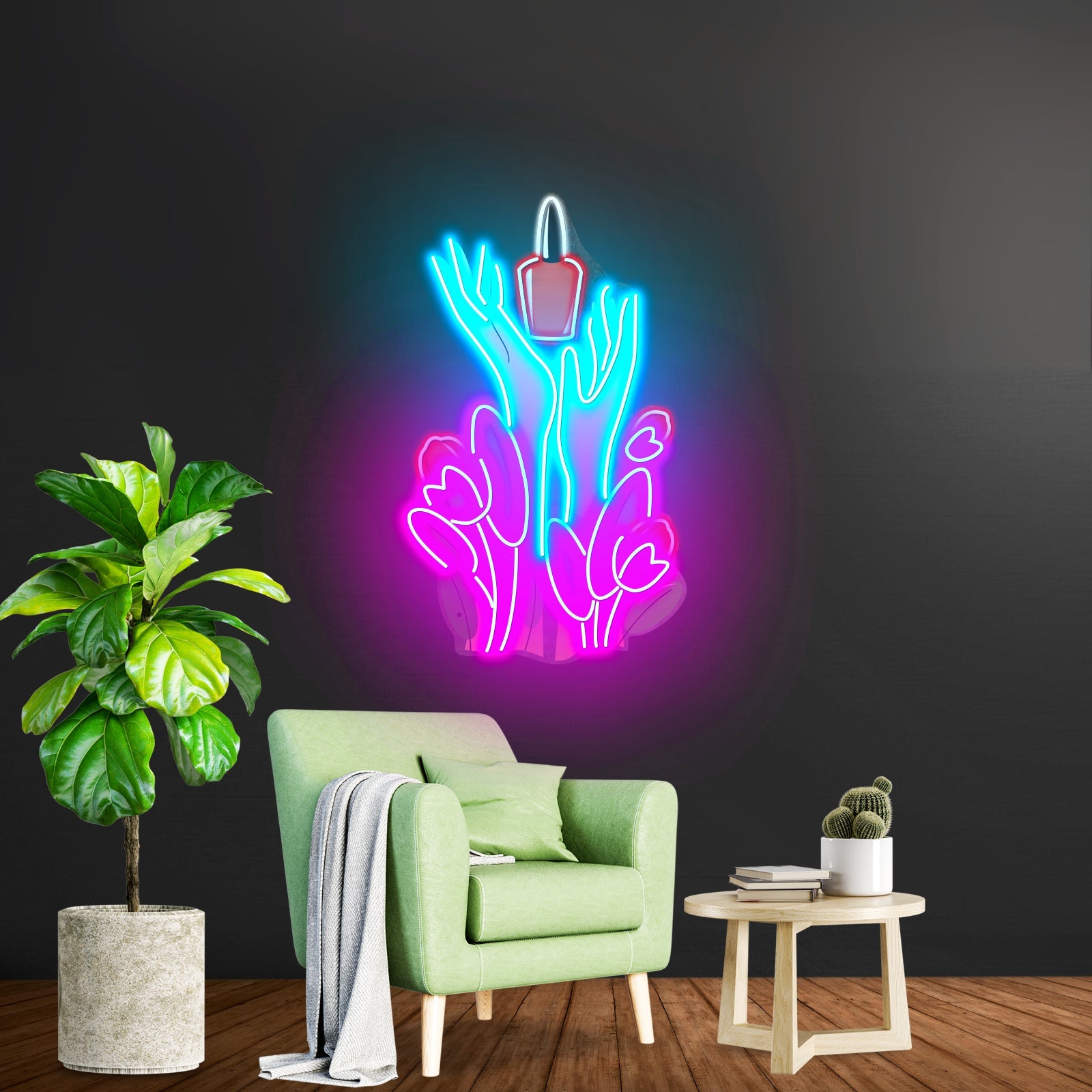 Nail Polish Spilling Led Neon Sign Light Custom Led Signs - Shineneon