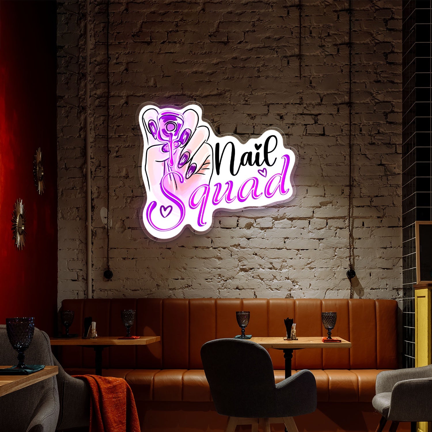 Nail Squad Acrylic Led Sign Decor Salon | Shineneon