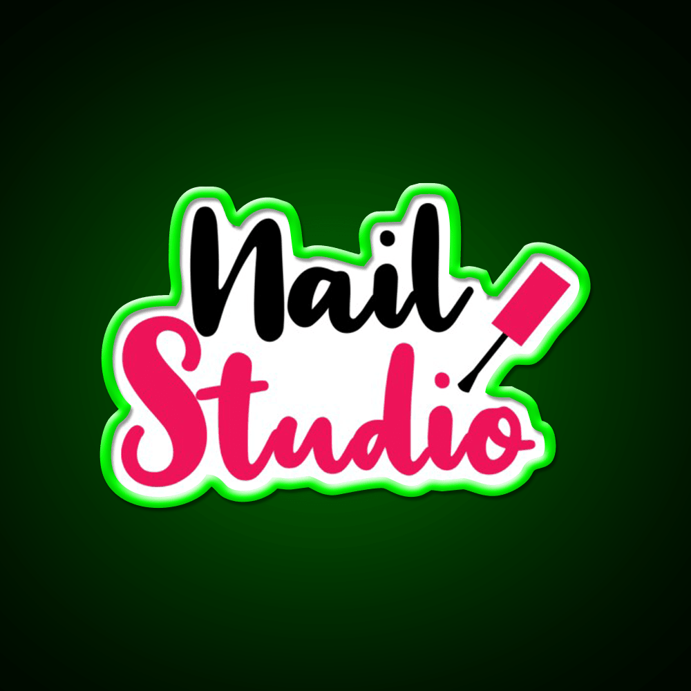 Nail Studio Nail Salon Led Neon Sign Rgb Color - Shineneon
