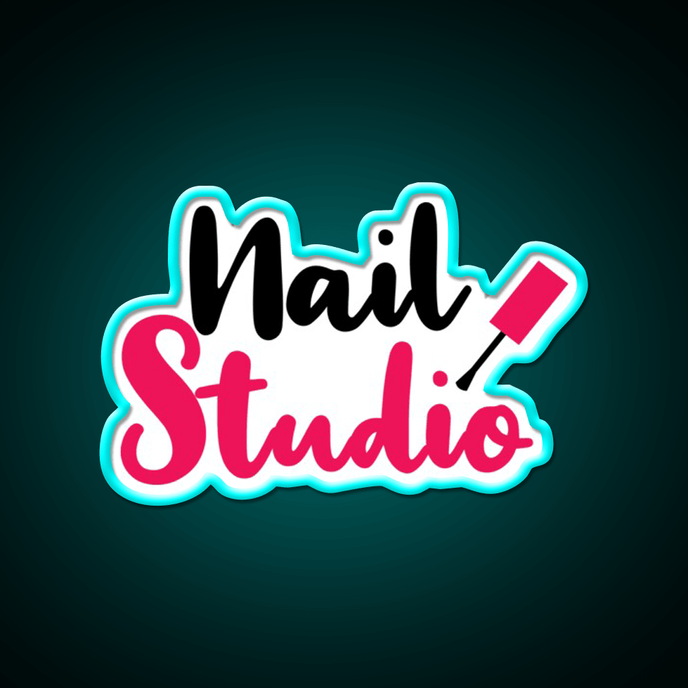 Nail Studio Nail Salon Led Neon Sign Rgb Color - Shineneon