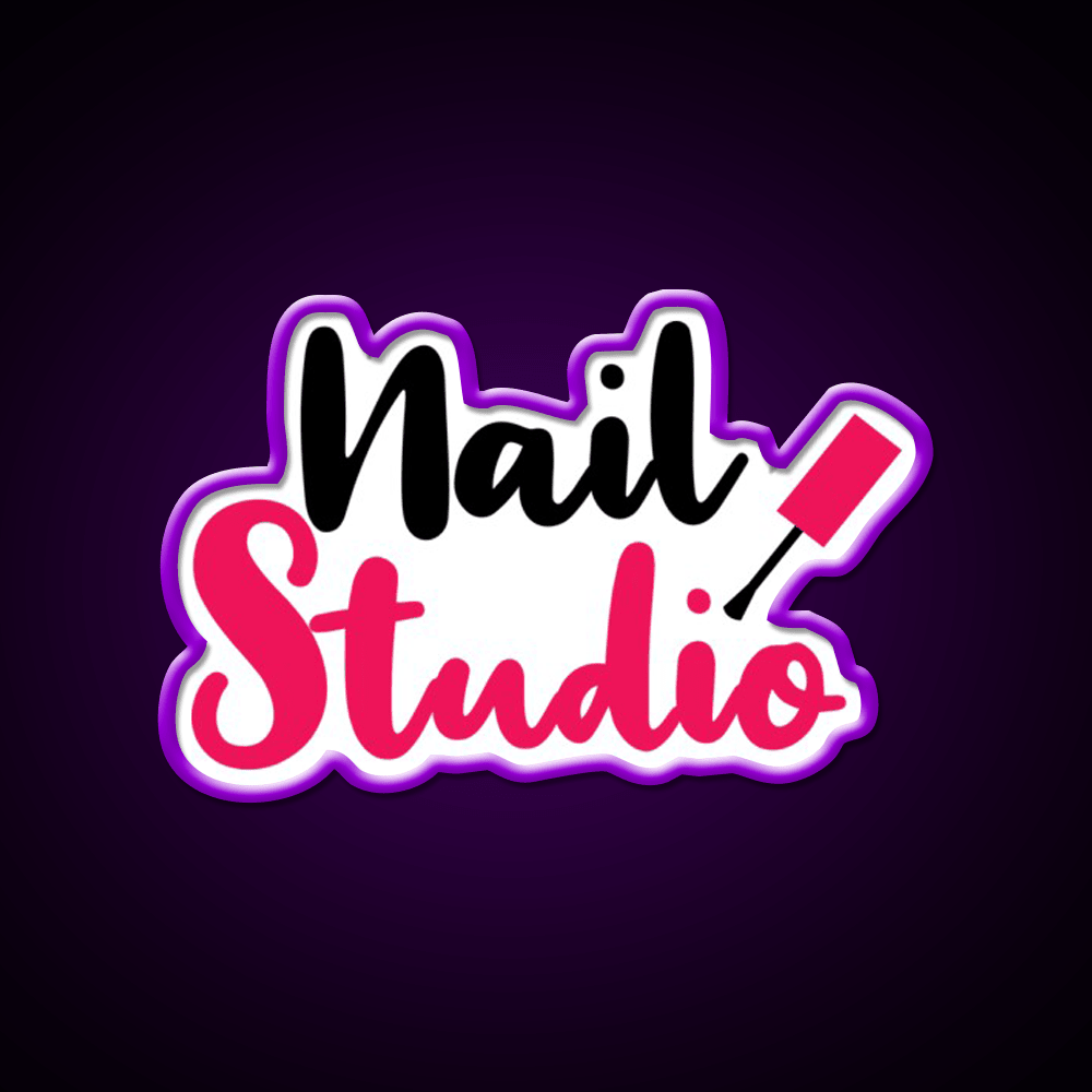 Nail Studio Nail Salon Led Neon Sign Rgb Color - Shineneon