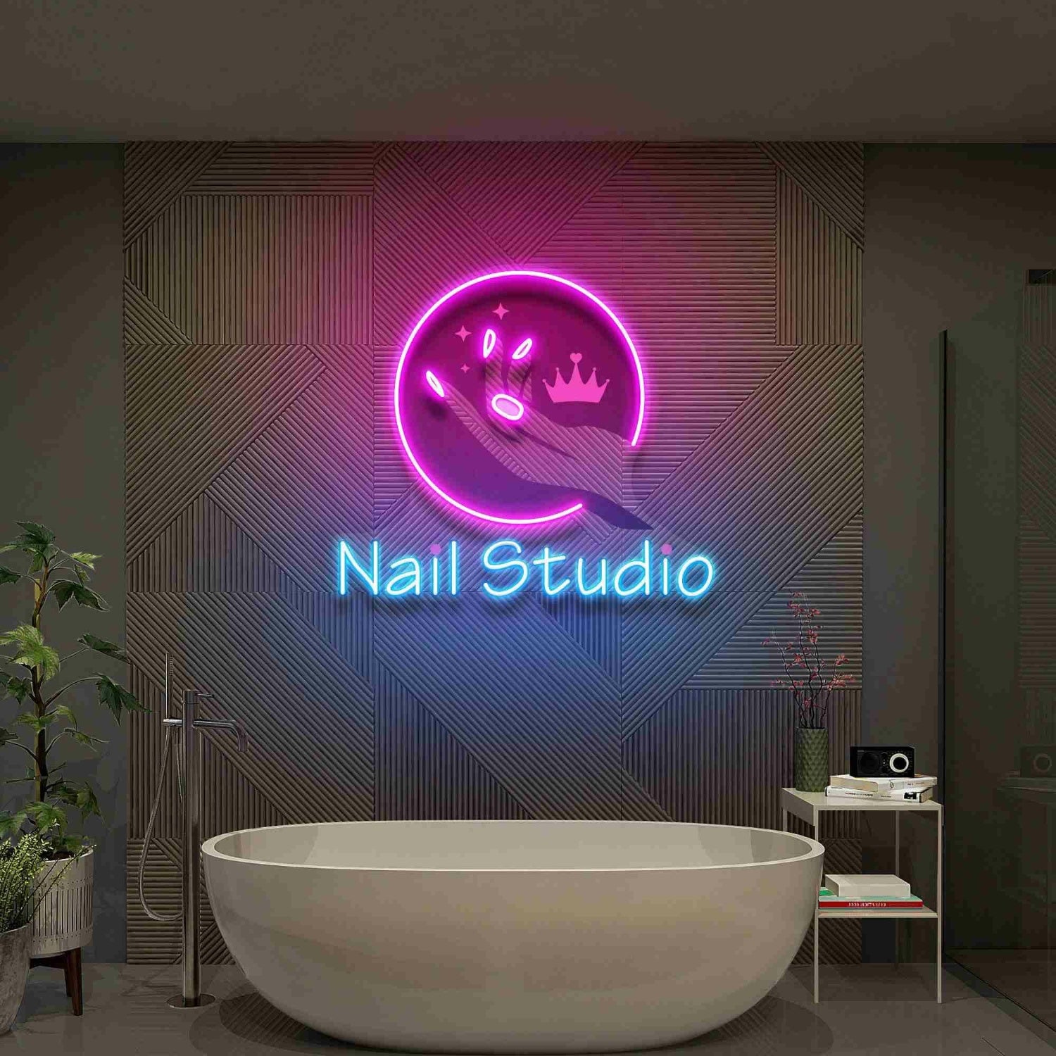 Nail Studio Uv Led Neon Sign Beauty Salon Sign Spa Decor For Walls | Shineneon