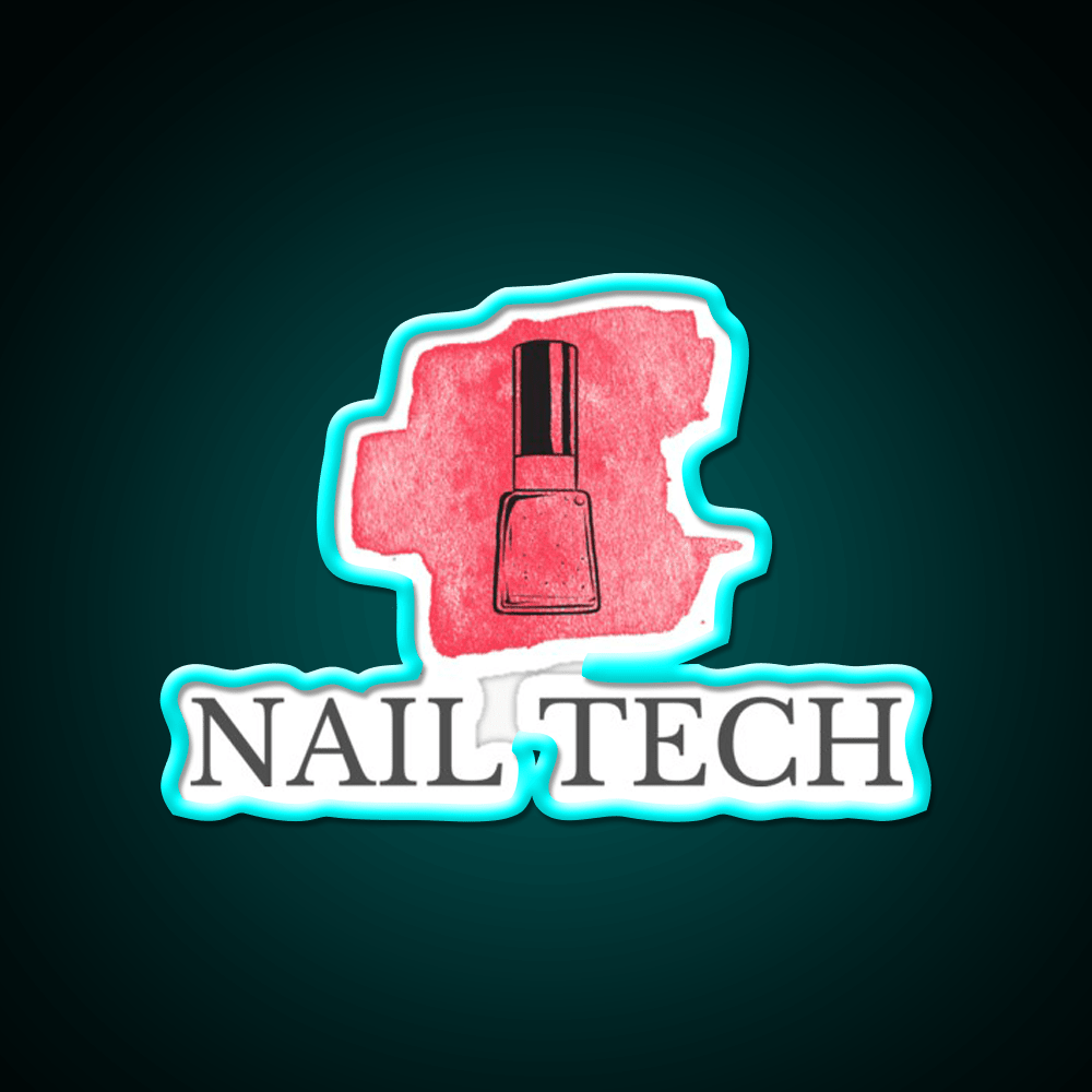 Nail Tech Nail Salon Led Neon Sign For Tech Room Rgb Color - Shineneon