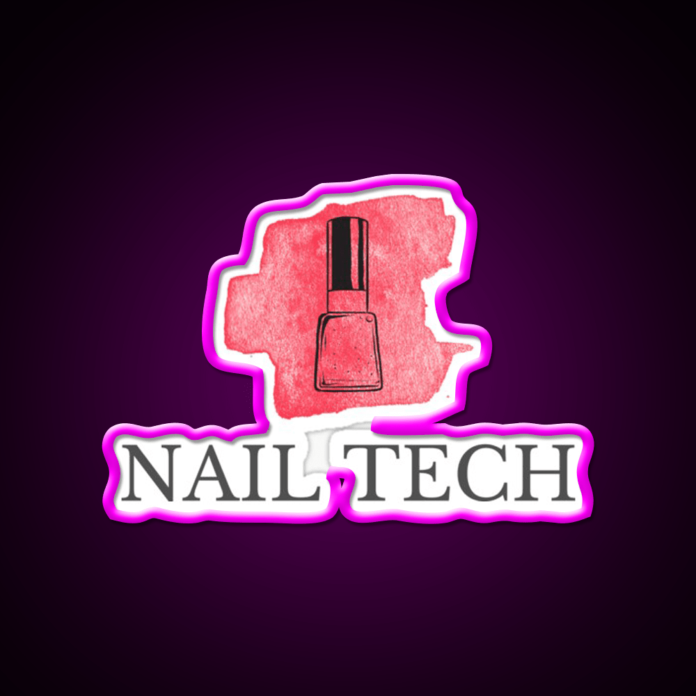 Nail Tech Nail Salon Led Neon Sign For Tech Room Rgb Color - Shineneon