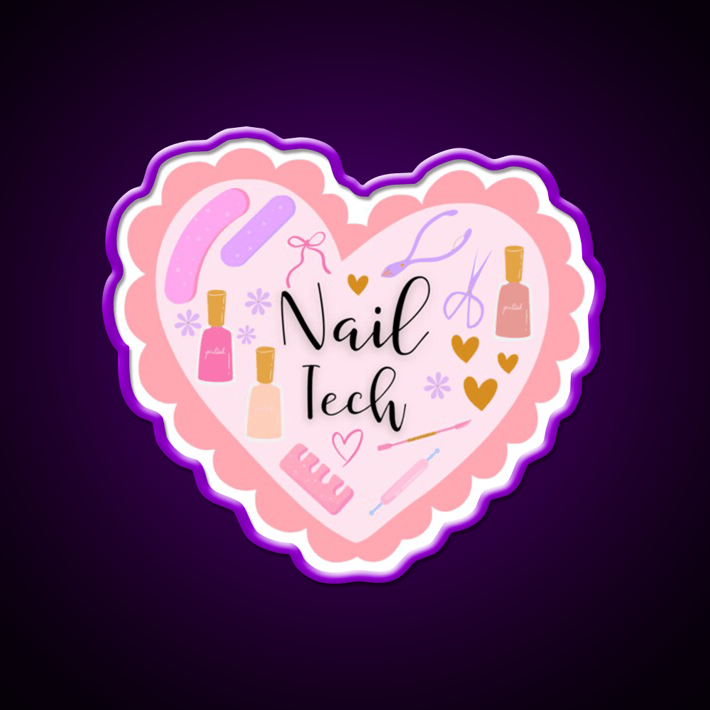 Nail Tech Nail Salon Led Neon Sign Rgb Color - Shineneon