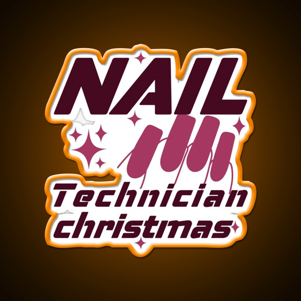 Nail Technician Christmas Nail Salon Led Neon Sign Rgb Color - Shineneon