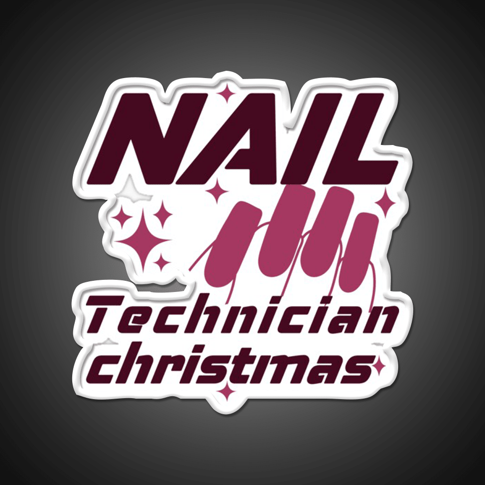Nail Technician Christmas Nail Salon Led Neon Sign Rgb Color - Shineneon