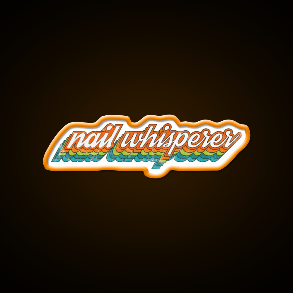 Nail Whisperer Esthetician Nail Tech Design Nail Salon Led Neon Sign Rgb Color - Shineneon