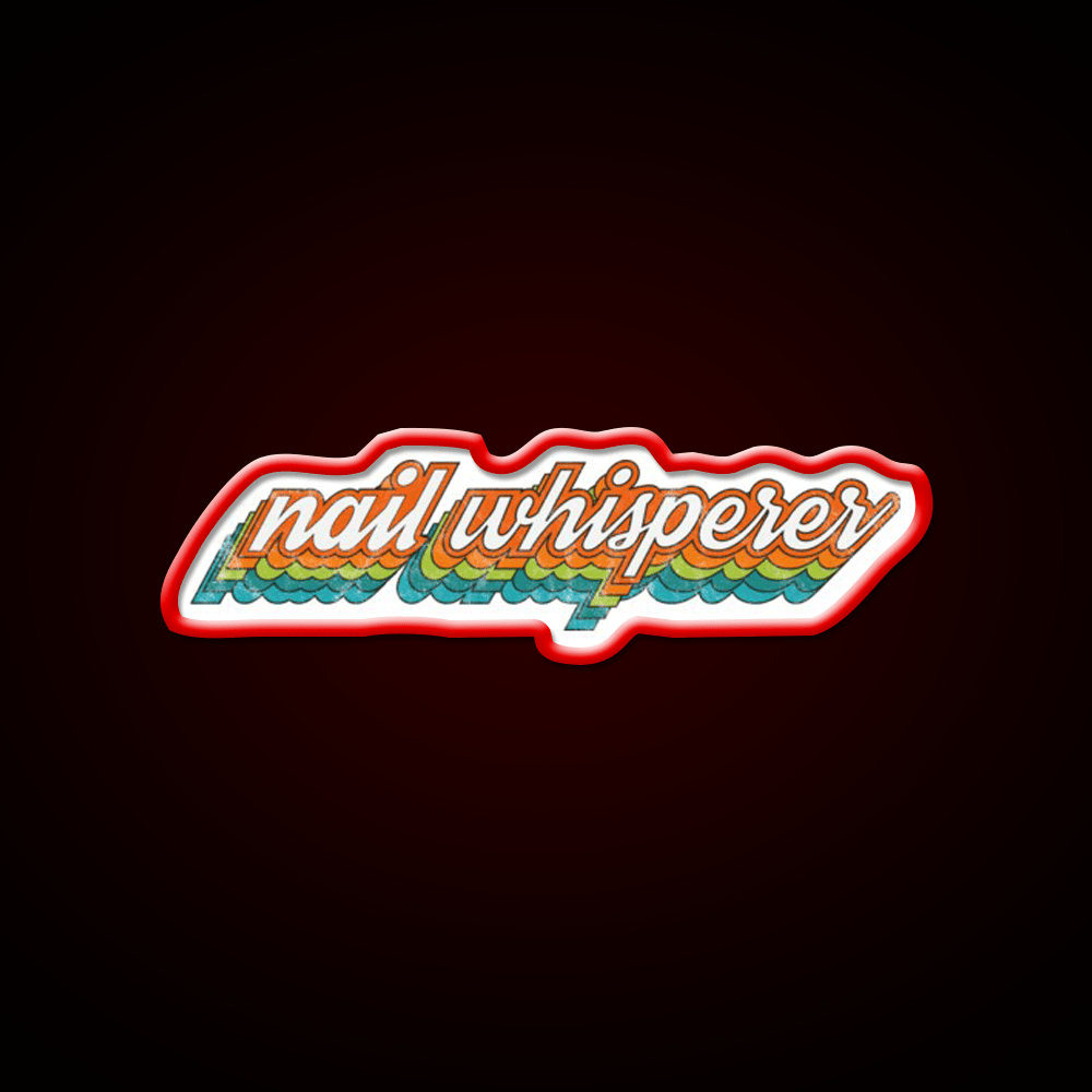 Nail Whisperer Esthetician Nail Tech Design Nail Salon Led Neon Sign Rgb Color - Shineneon