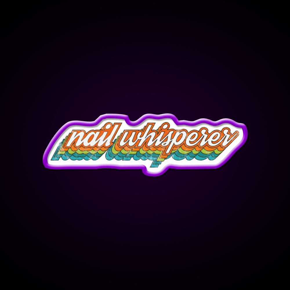Nail Whisperer Esthetician Nail Tech Design Nail Salon Led Neon Sign Rgb Color - Shineneon