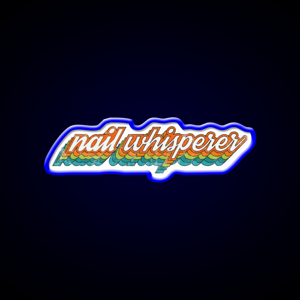 Nail Whisperer Esthetician Nail Tech Design Nail Salon Led Neon Sign Rgb Color - Shineneon