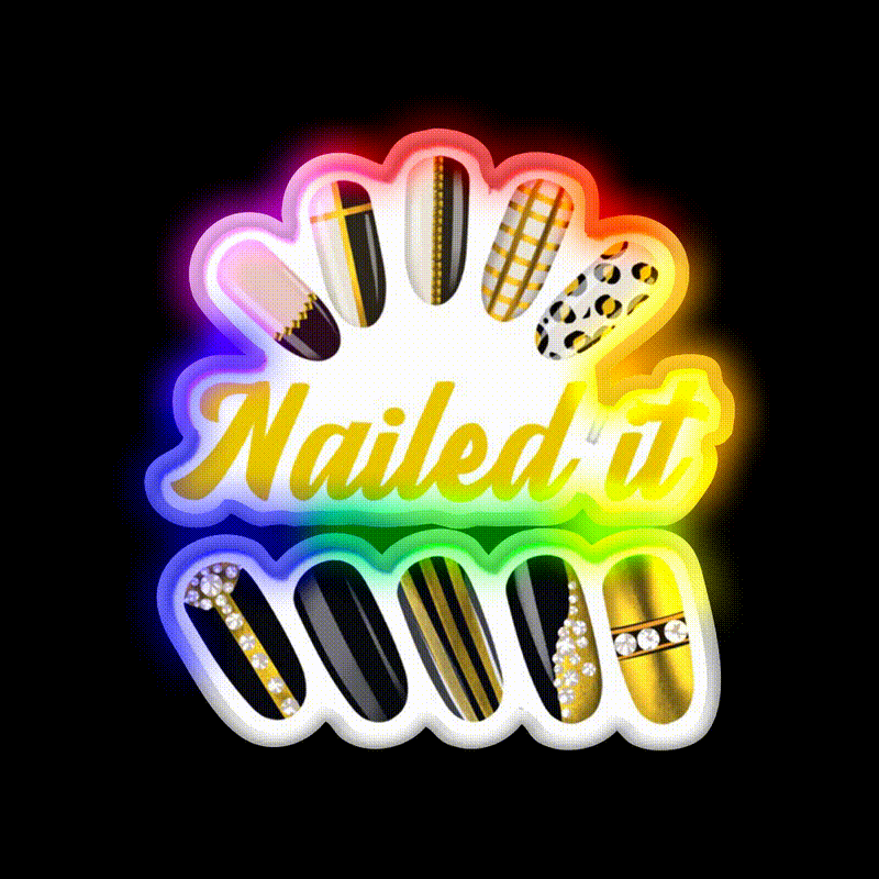 Nailed It Nail Art Nail Salon Led Neon Sign Rgb Color - LED neon sign close-up detail