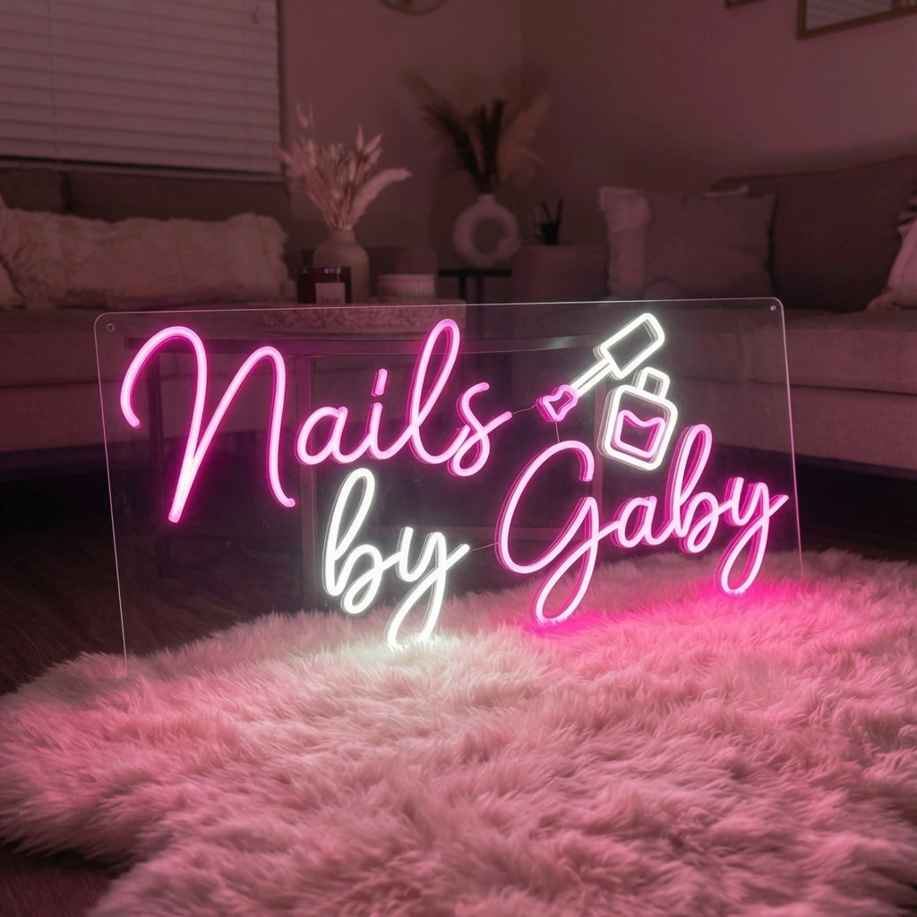 Nails And Baby LED Neon Sign - 01 Original Product Image