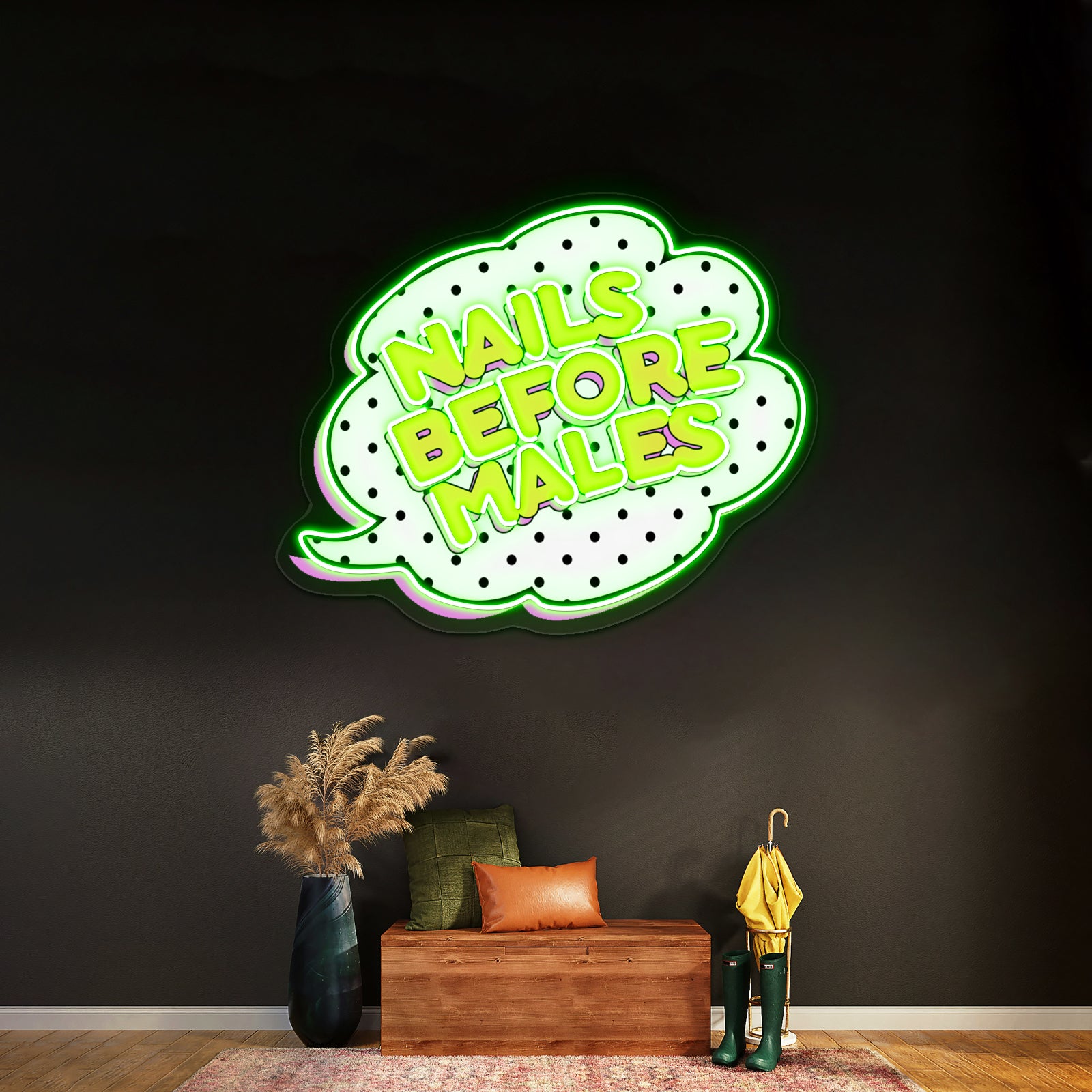 Nails Before Males Artwork Neon Sign Led | Shineneon