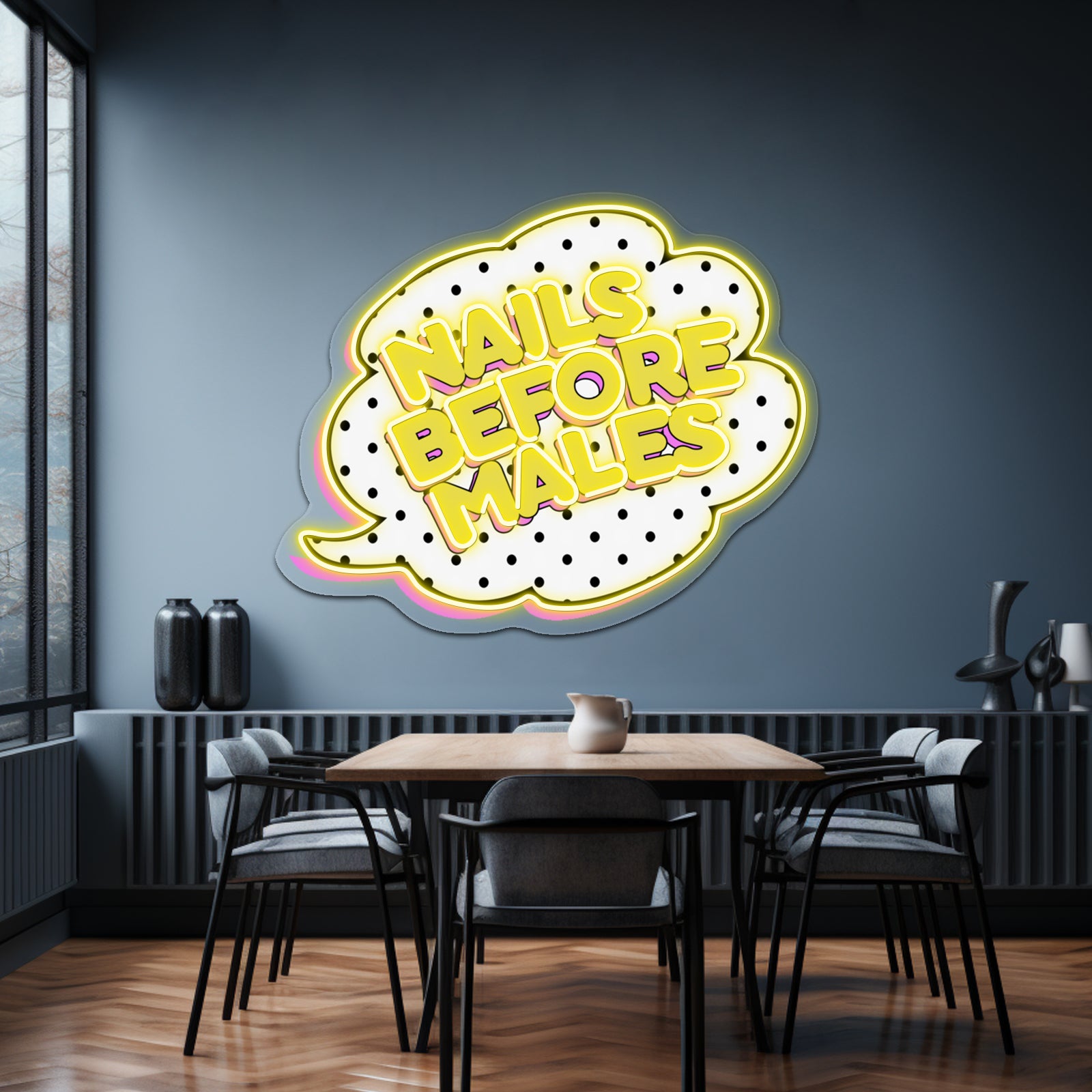 Nails Before Males Artwork Neon Sign Led | Shineneon