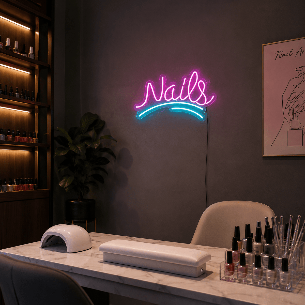 Nails LED Neon Sign Wall Neon Sign - Shineneon