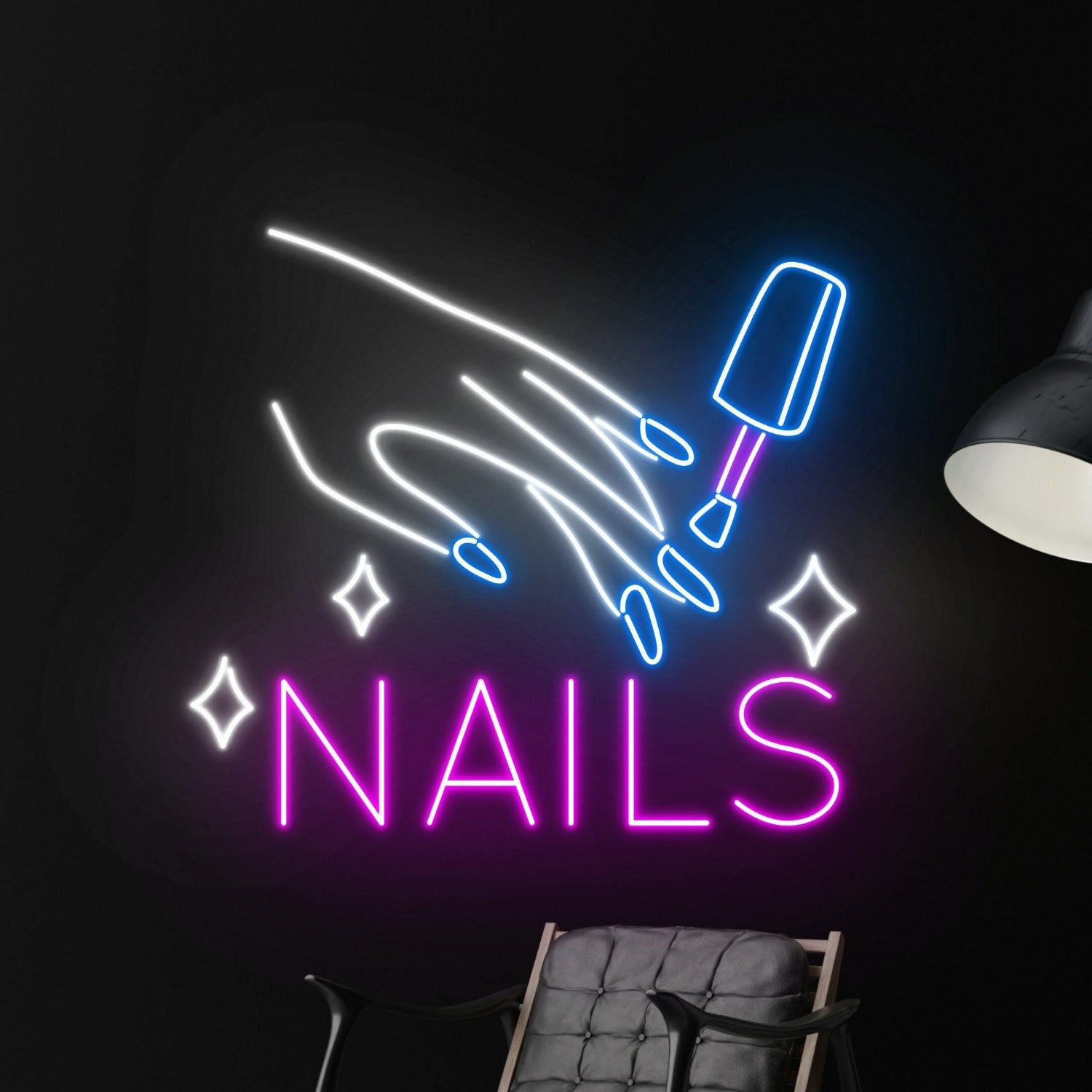 Nails Logo Led Neon Sign Welcome Decor Led Neon Sign Bar Club Led Light | Shineneon