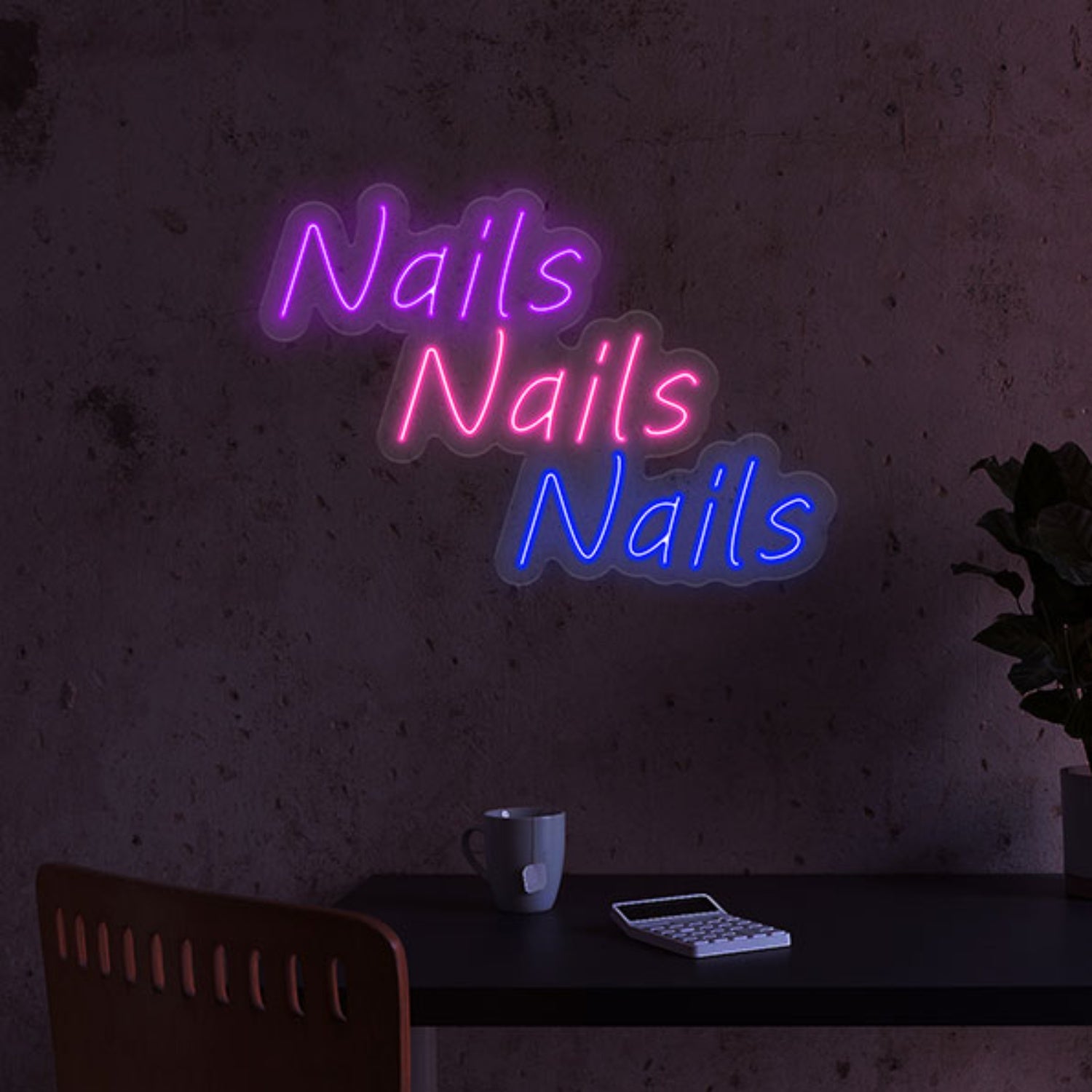 Nails Nails Nails Neon Sign Wall Art Decor | Shineneon