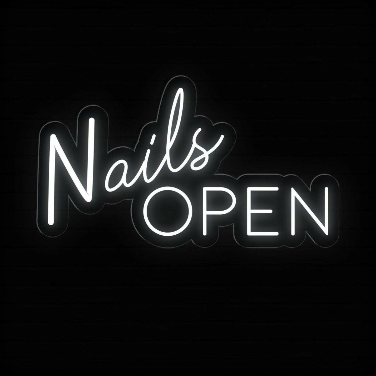 Nails Open Led Neon Sign Salon Entrance Decor | Shineneon
