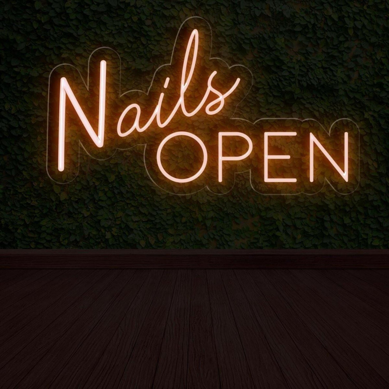 Nails Open Led Neon Sign Salon Entrance Decor | Shineneon