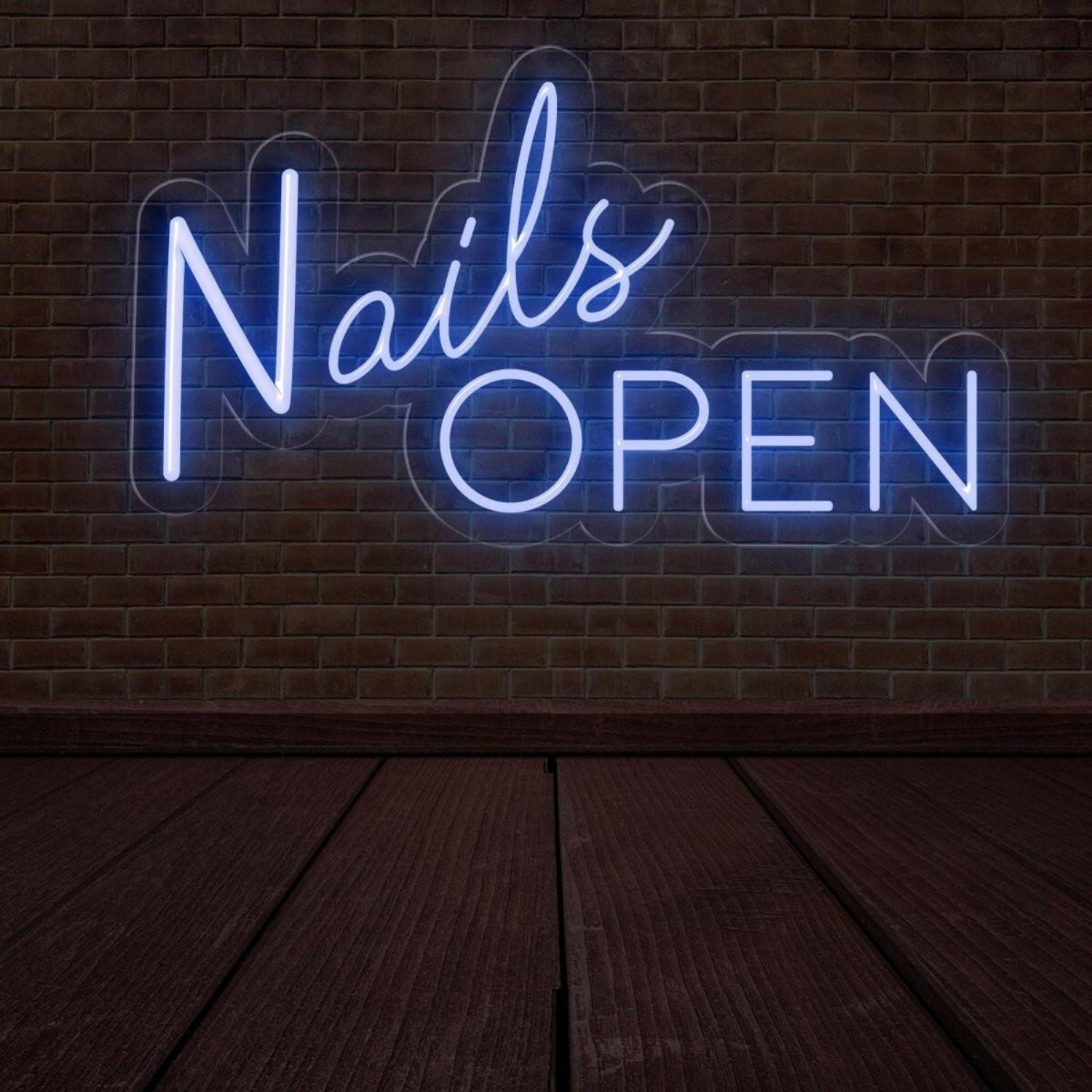 Nails Open Led Neon Sign Salon Entrance Decor | Shineneon