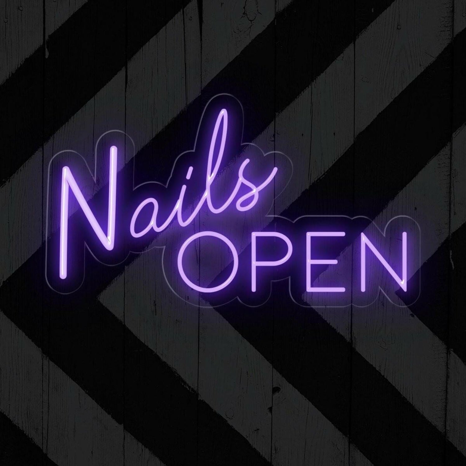 Nails Open Led Neon Sign Salon Entrance Decor | Shineneon