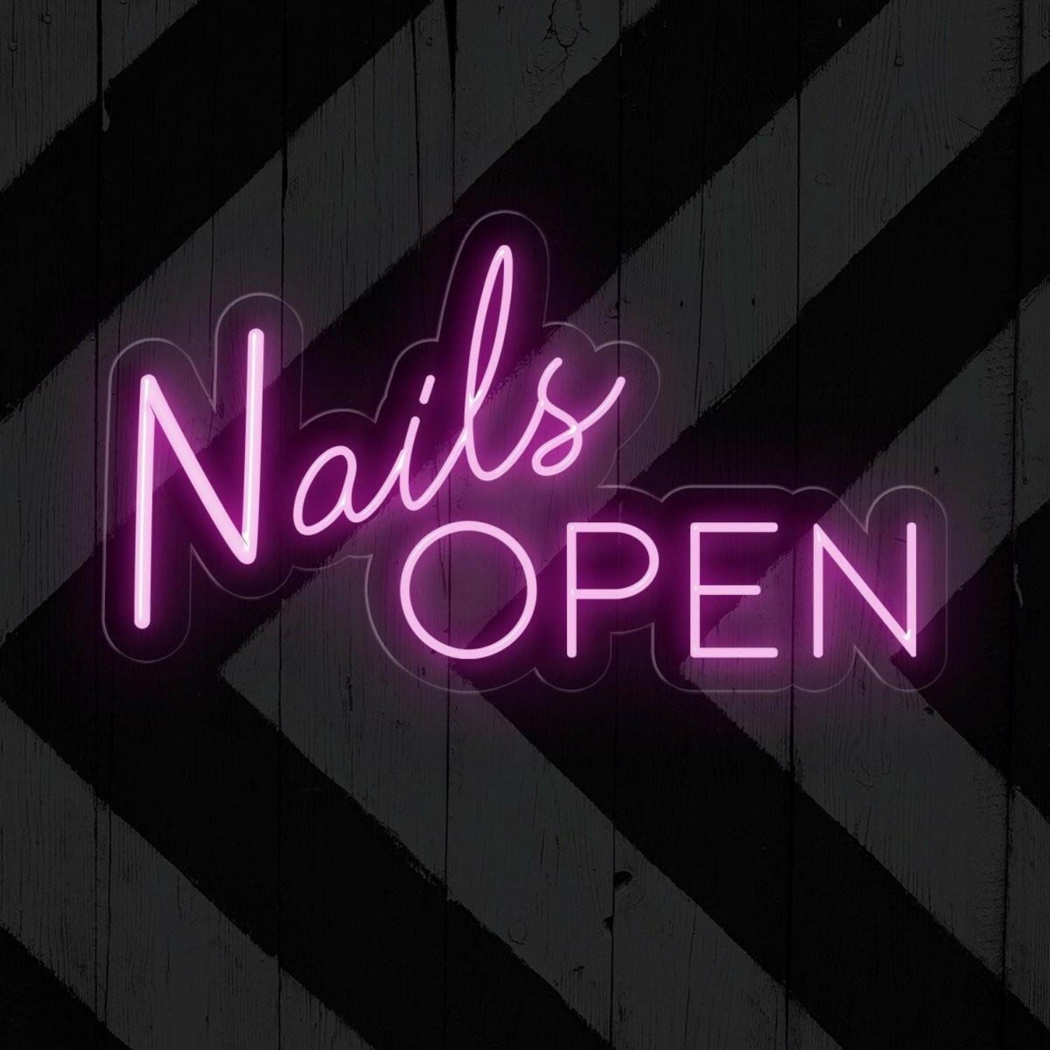 Nails Open Led Neon Sign Salon Entrance Decor | Shineneon