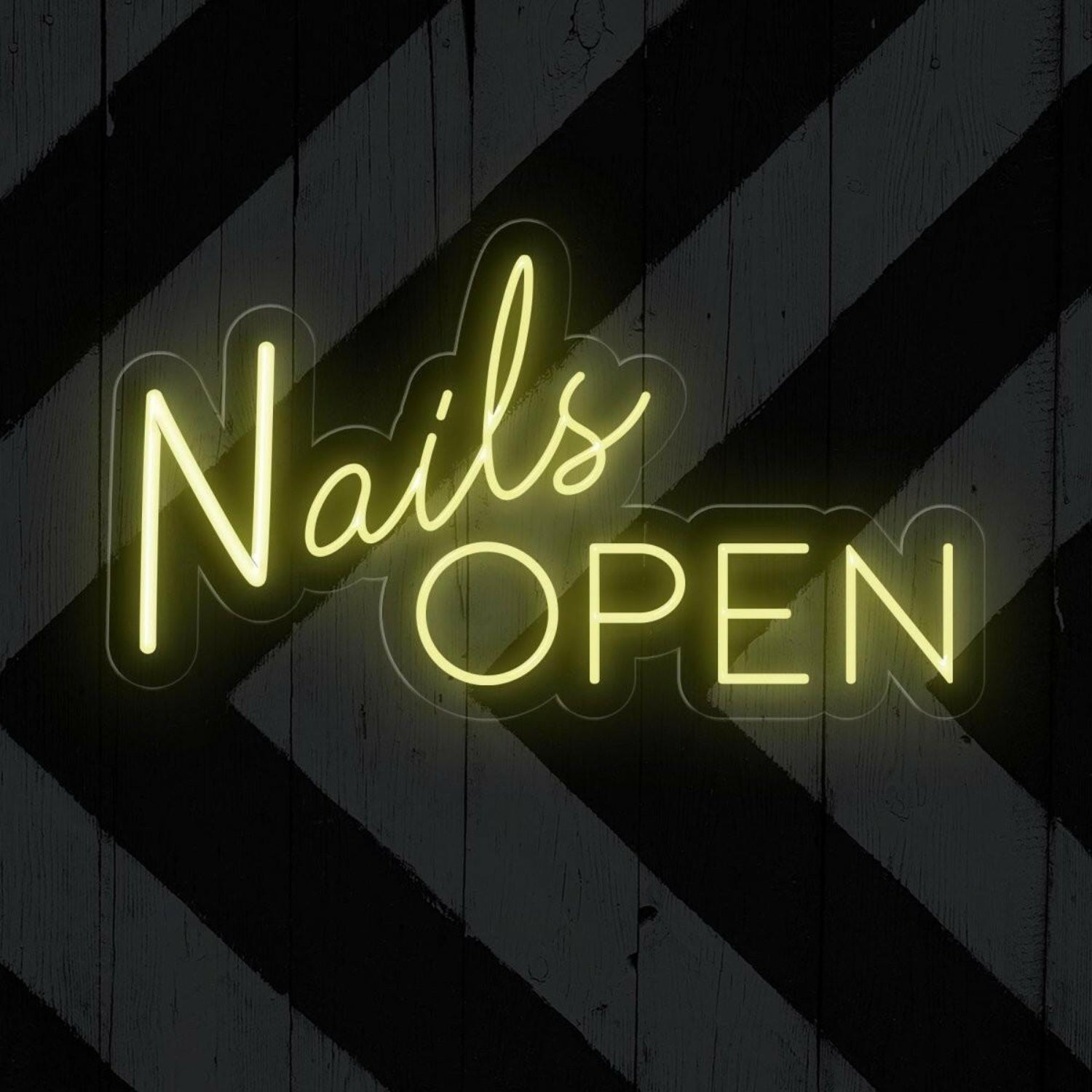 Nails Open Led Neon Sign Salon Entrance Decor | Shineneon