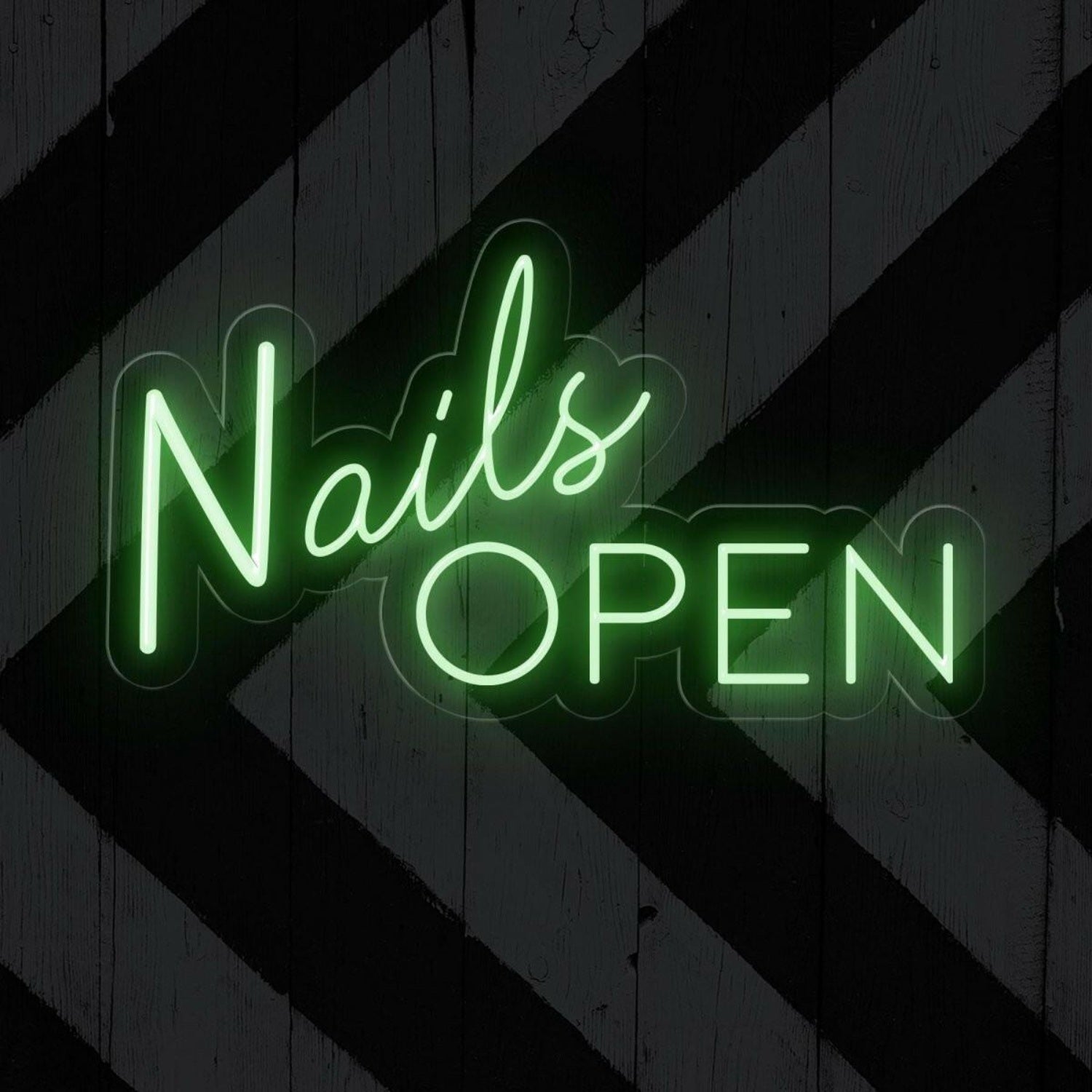 Nails Open Led Neon Sign Salon Entrance Decor | Shineneon