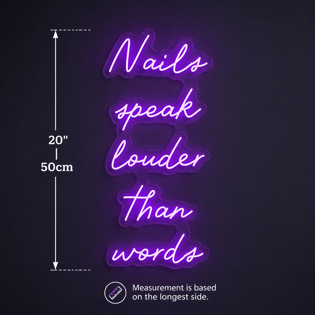 Nails Speak Louder Than Wall Decor LED Neon Sign - Shineneon