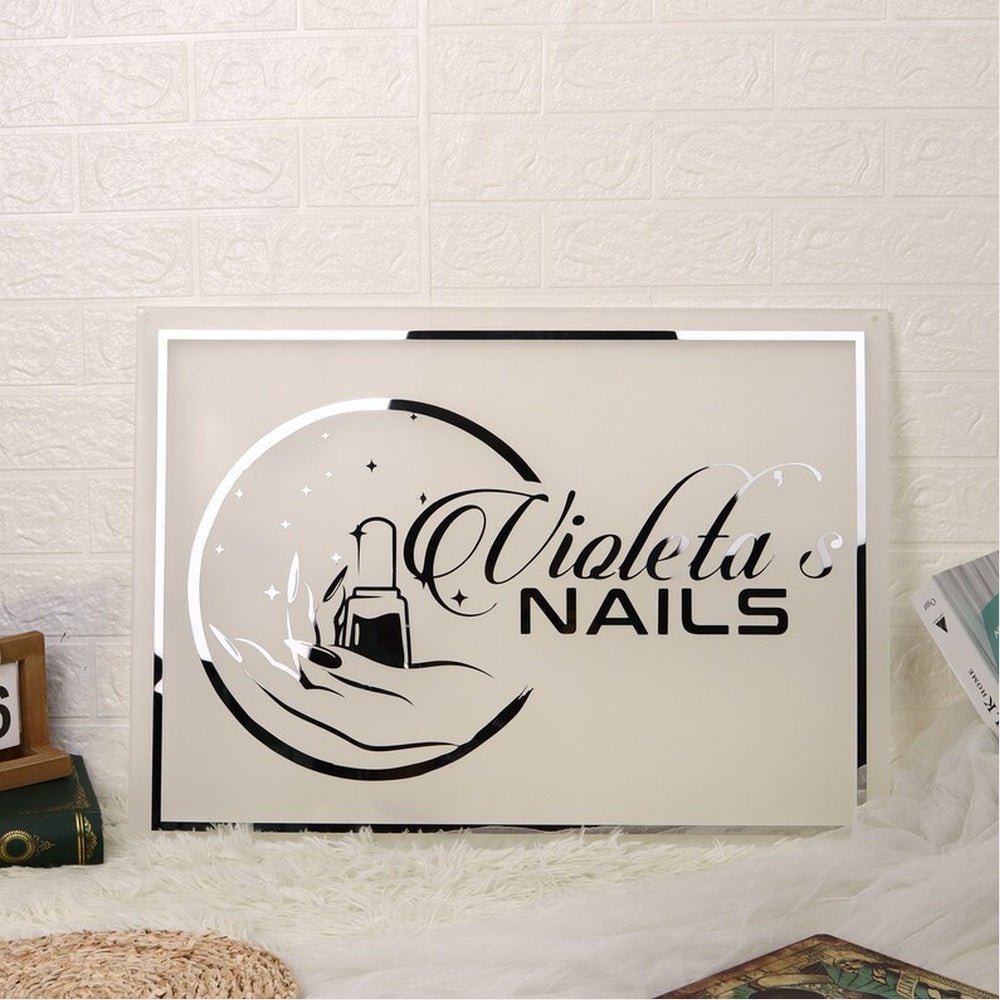 Nails Studio Acrylic Business Logo Sign - Shineneon