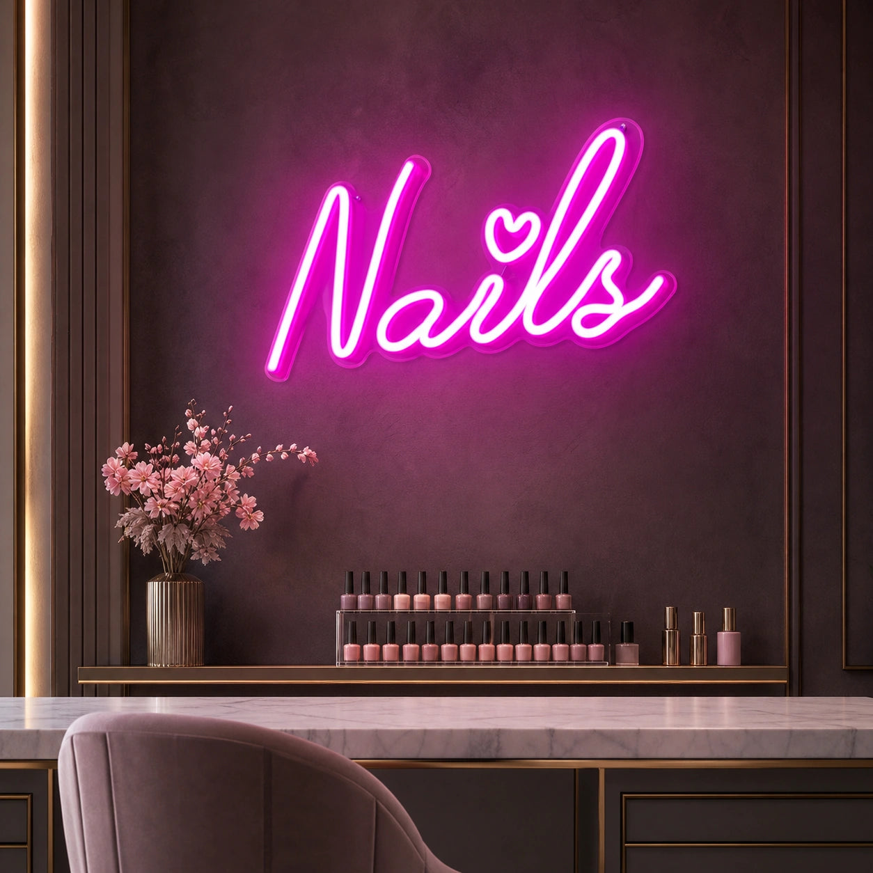 Nails Wall Decor LED Neon Sign Garage Man Cave Neon Sign high-converting product image