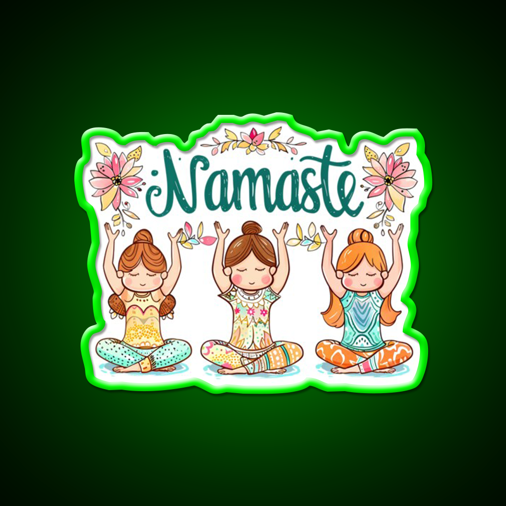 Namaste Yoga Led Neon Sign For Wellness Space Rgb Color