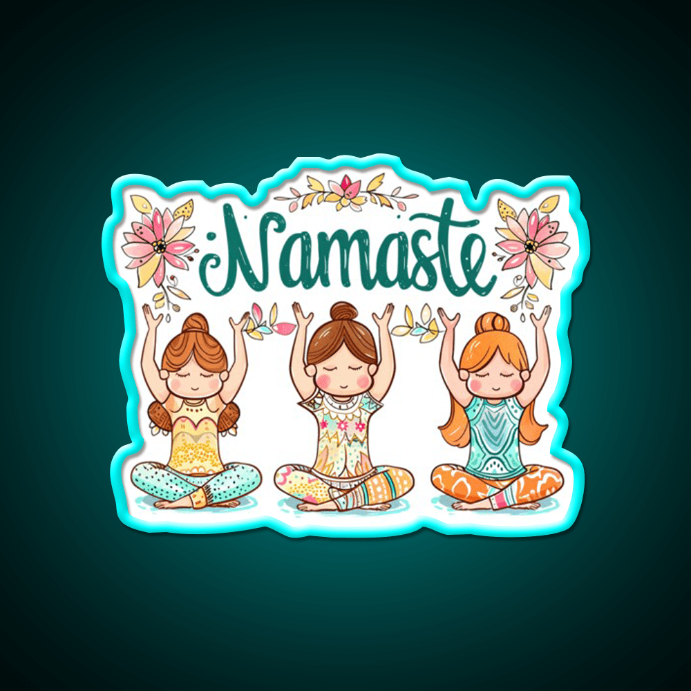 Namaste Yoga Led Neon Sign For Wellness Space Rgb Color - Shineneon