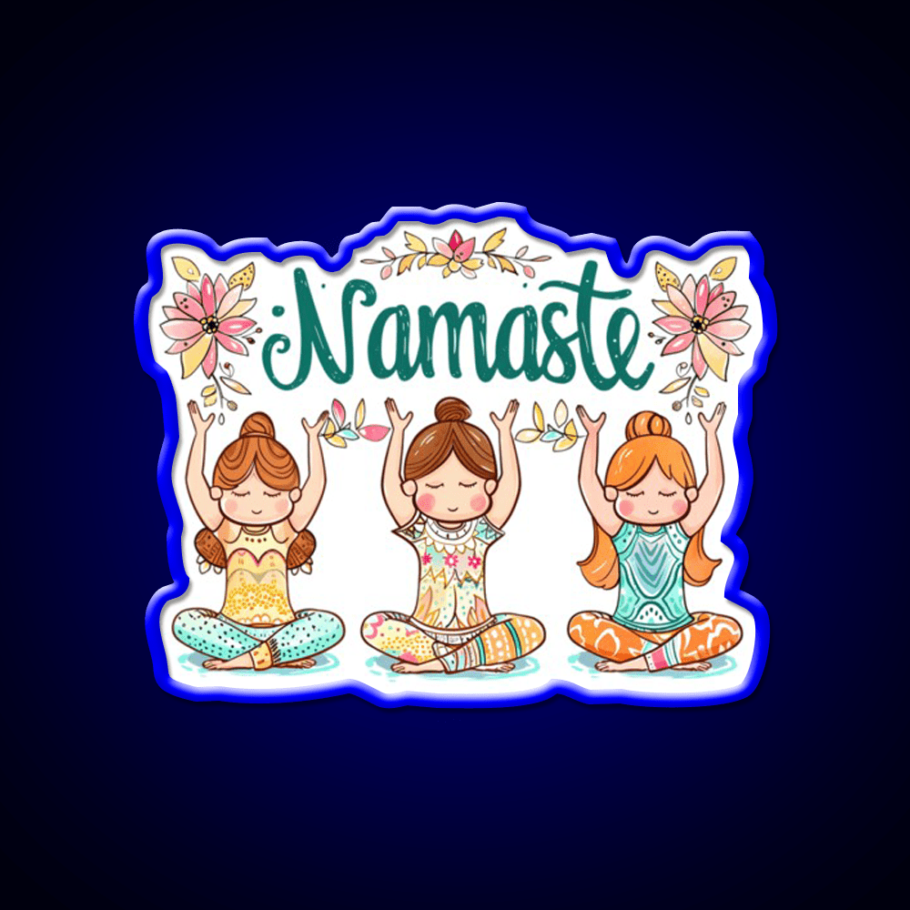 Namaste Yoga Led Neon Sign For Wellness Space Rgb Color - Shineneon