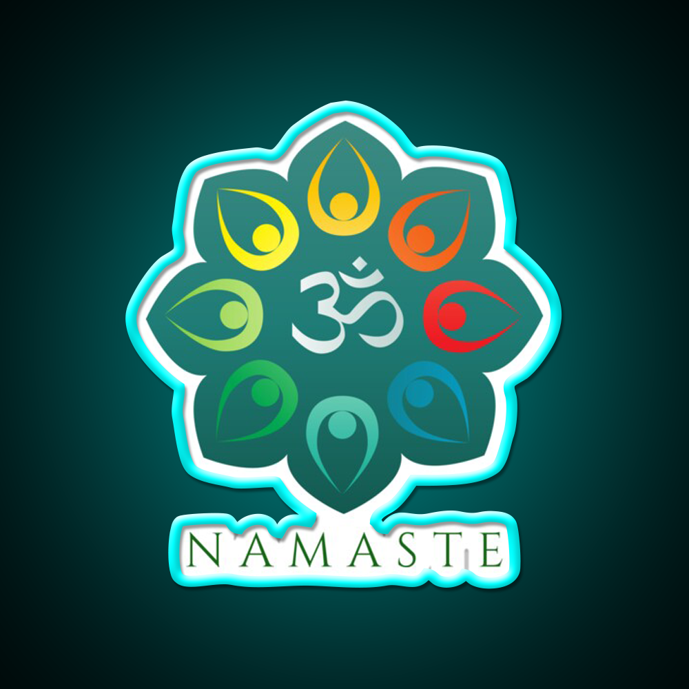 Namaste Yoga Led Neon Sign For Wellness Space Wall Art Light Rgb Color