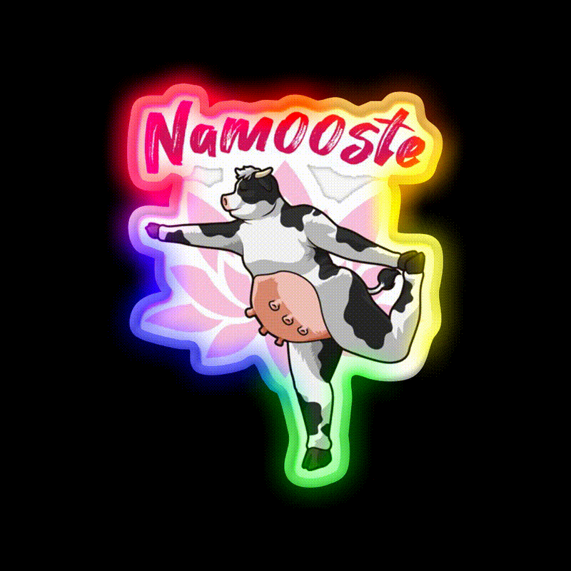 Namooste Yoga Led Neon Sign For Wellness Space Rgb Color