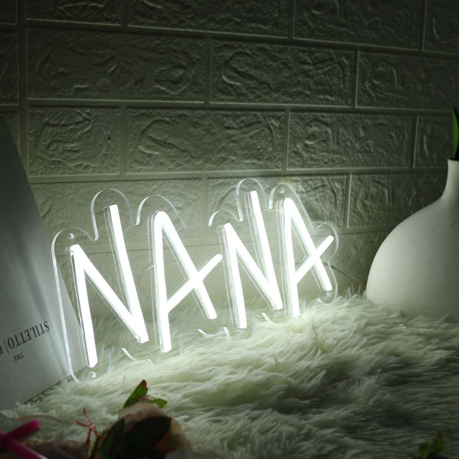 Nana White Name Led Neon Sign - Shineneon