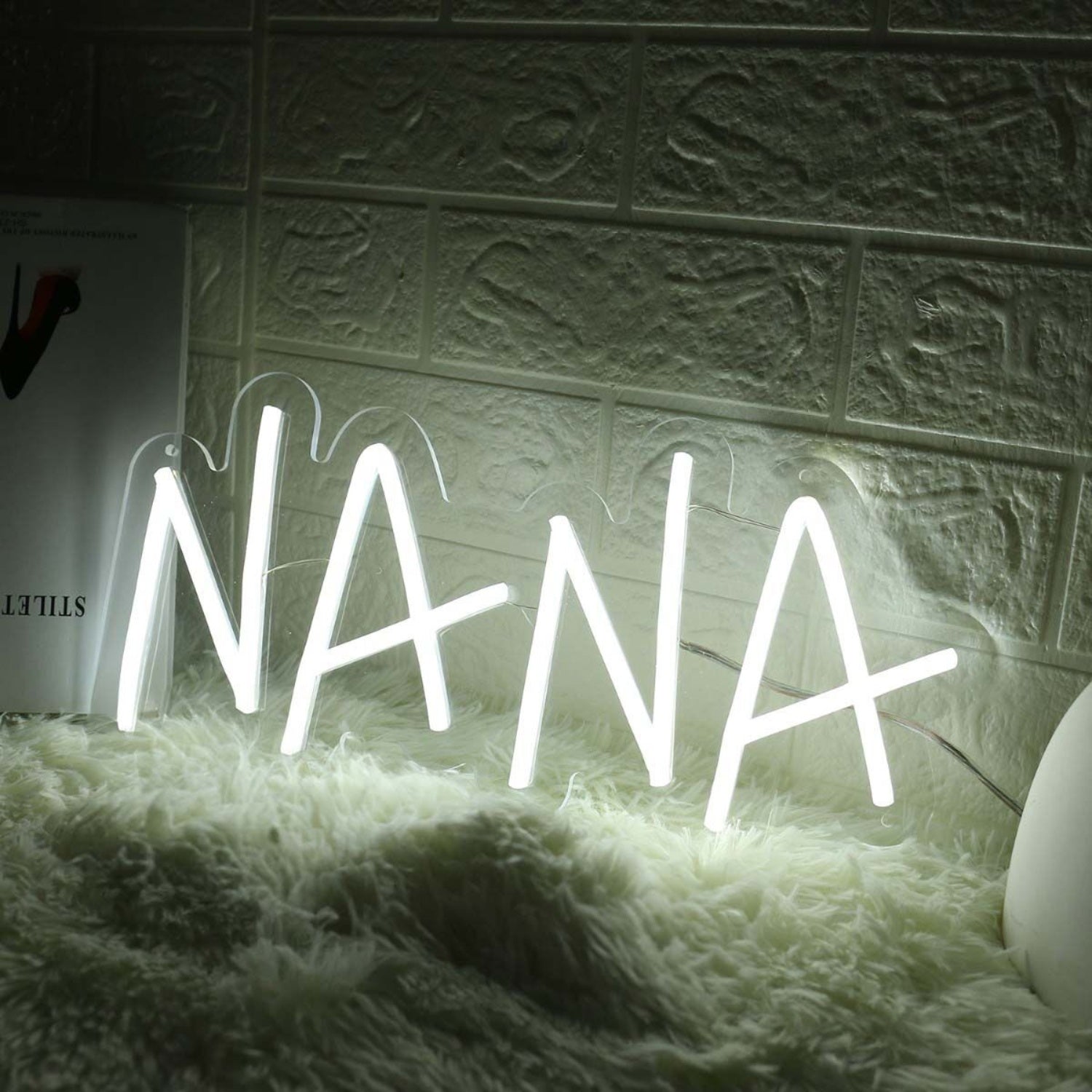 Nana White Name Led Neon Sign - Shineneon