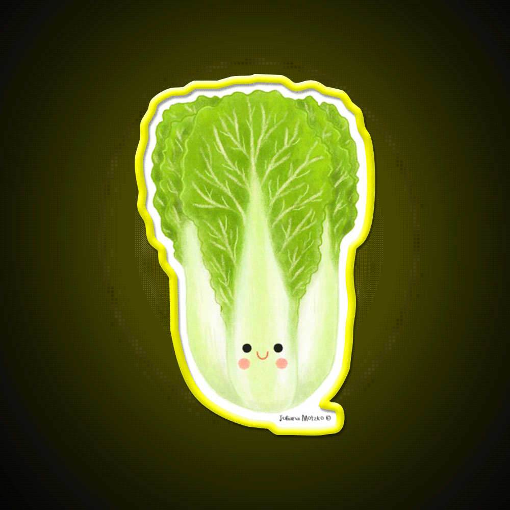 Napa Cabbage Led Neon Sign Chinese Food Rgb Color