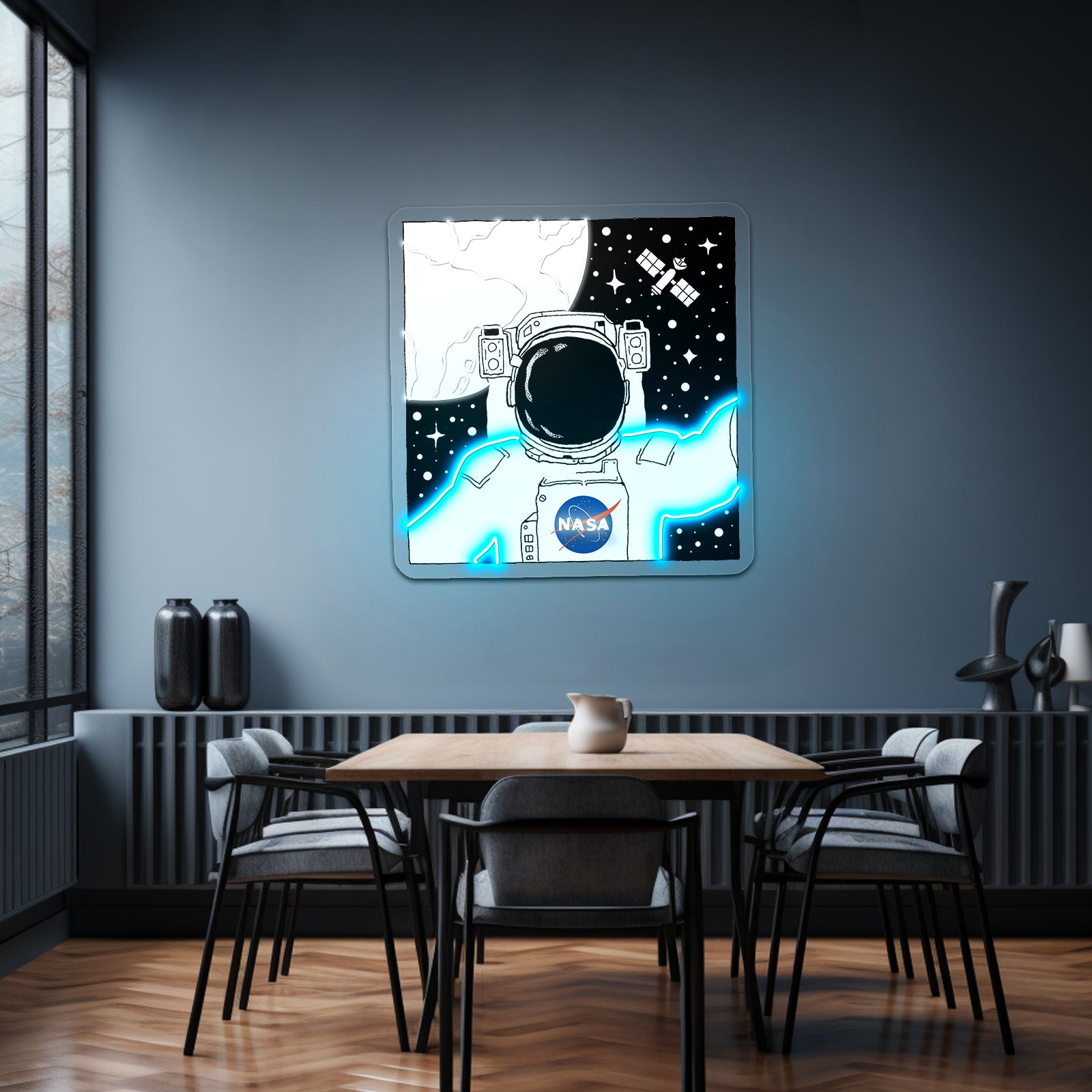 Nasa Logo Artwork Neon Garage Signs - LED neon sign view 13