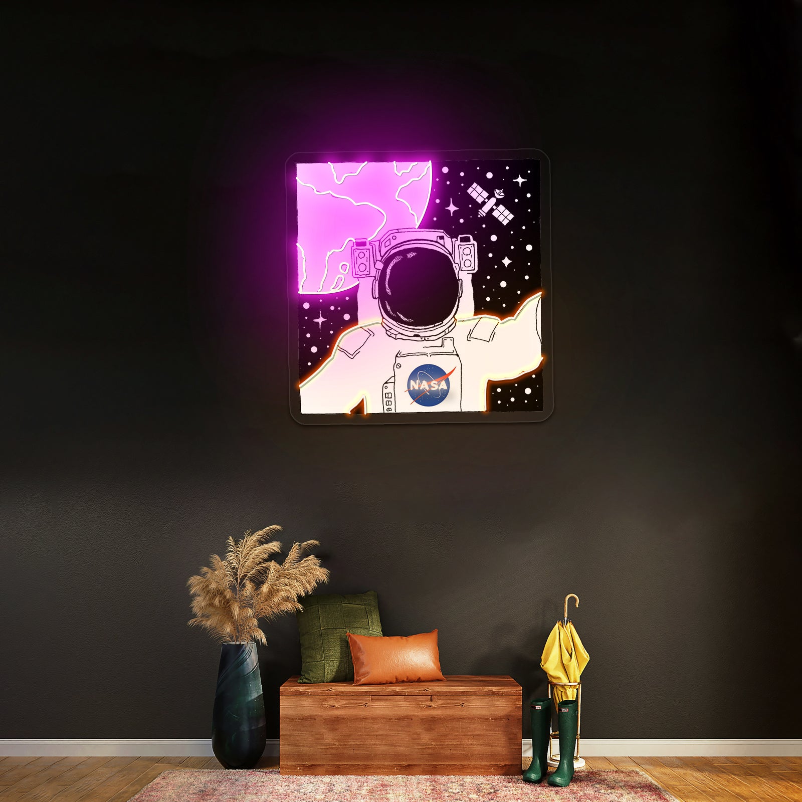 Nasa Logo Artwork Neon Garage Signs - LED neon sign view 15