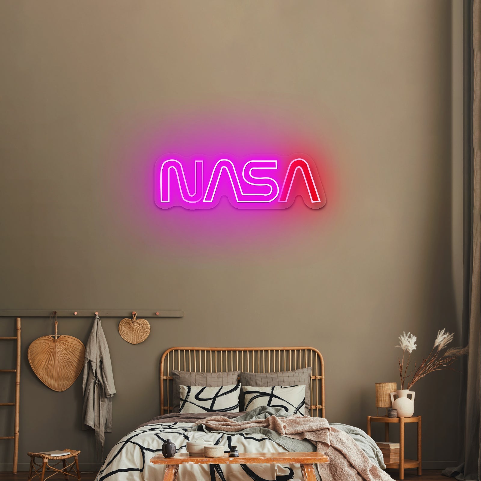 Nasa Logo Retro Artwork Wall Art - Shineneon