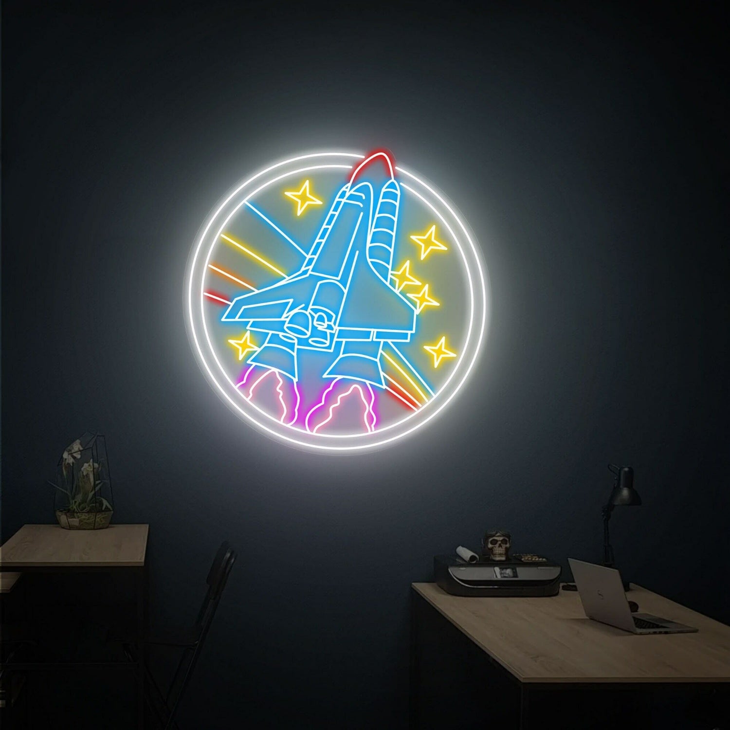 Nasa Round Sign Handcrafted Led Neon Sign | Shineneon